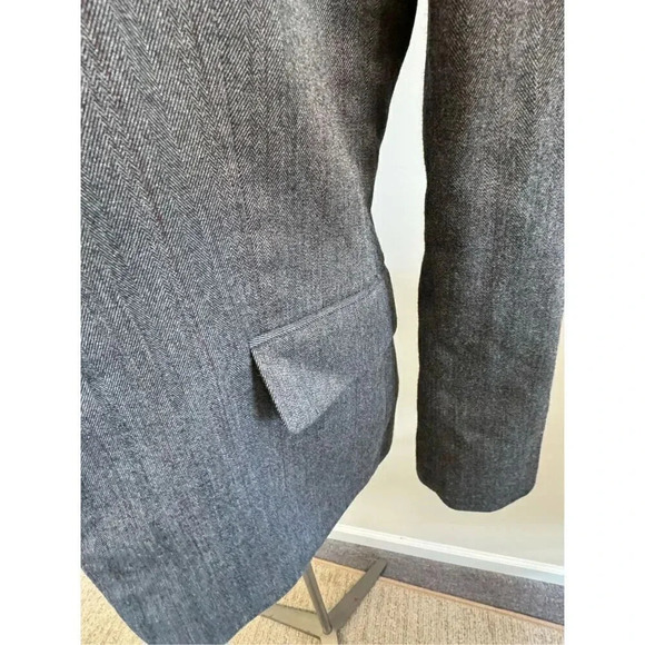 CALVIN KLEIN Womens Gray Suit Jacket Petites Size: 10 - Picture 8 of 15